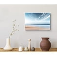 thumbnail image 3 of wall26 Canvas Print Wall Art Peaceful Ocean Beach View with Cloudy Skies Nature Wilderness Photography Modern Art Rustic Scenic Colorful Multicolor for Living Room, Bedroom, Office - 12"x18&quot, 3 of 5
