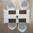 thumbnail image 3 of Ambesonne Brown and White Place Mats Set of 4, Doodle Tea Time, Standard Size, Dark Brown and White, 3 of 4