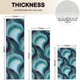 thumbnail image 4 of Blue Gold Wave Marble Pattern Kitchen Rugs Sets Of 3,Kitchen Runner Rugs Non Skid Washable,Decorative Kitchen Floor Mats for Kitchen,Sink,Laundry,17"x30"+ 17"x47" + 17"x59", 4 of 6