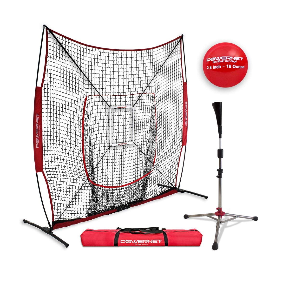 8x8 XLP PRO Net One Piece Frame Heavy Tee Strike Zone Training