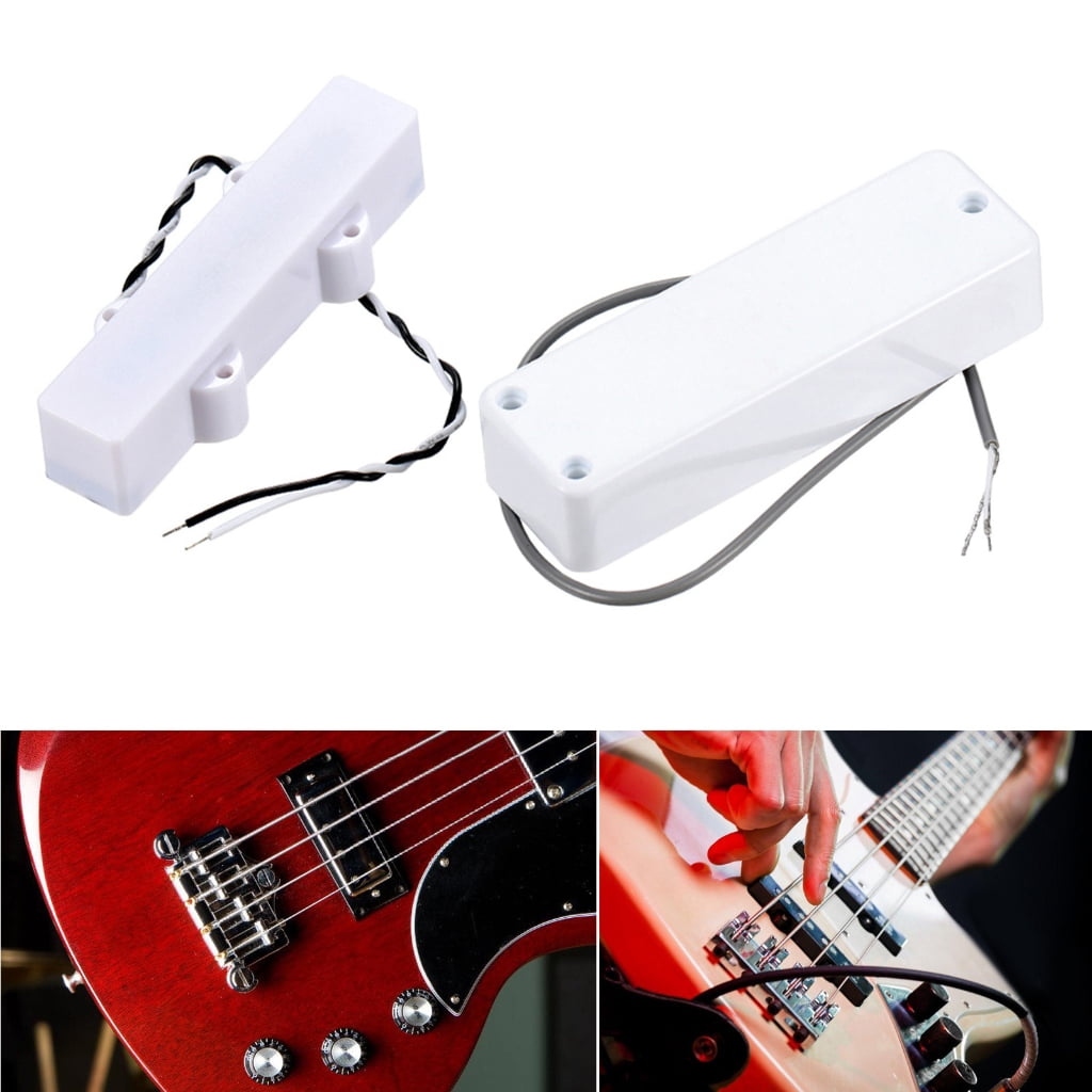 4 String Electric Bass Guitar Humbucker Pickups Sealed Alnico 5 Bass Pickup Set Electric Bass Guitar Parts & Accessories