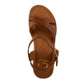 thumbnail image 2 of Sandalias Mujer Dama Nómadas Velcro Ajustable cafe 22, 2 of 4