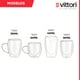 thumbnail image 5 of Juego de Vasos de Cristal, Vaso Térmico Doble Pared para Bebidas Frías, 2 Vasos de Vidrio de Borosilicato de 360 ml, 5 of 5