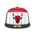 thumbnail image 2 of Men's New Era  White/Black Chicago Bulls 2025 NBA Tip Off Split Panel 59FIFTY Fitted Hat, 2 of 5