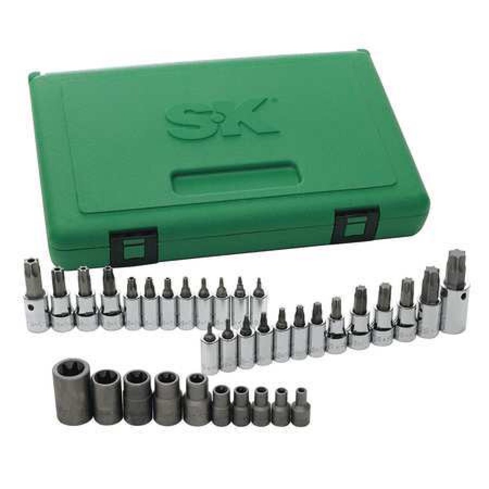 SK PROFESSIONAL TOOLS 19763 1/4 in, 3/8 in, 1/2 in Drive Ratchet/Socket