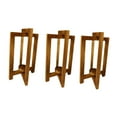 thumbnail image 3 of Portavelas,Soportes integrados para centros de mesa de farolillos de boda,Centros de mesa para bodas: faroles de madera para velas,Farol decorativo de estilo rústico para bodas,Faroles 3 piezas, 3 of 9