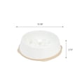 thumbnail image 3 of IRIS 4 Cups Slow Feeder Dog Bowl, Anti-Choking, Anti-Slip, Easy to Clean, Interactive Puzzle Toy, Healthy Digestion, Short snouted, Dogs Cats & Other Pets, BPA, PVC, Phthalate Free, White/Beige, 3 of 4