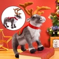 thumbnail image 2 of Adorable Plush Reindeer Toy with Soft Antlers, Perfect Holiday Gift for Kids, Cozy and Cuddly Christmas Companion, 12 Inches, 2 of 4