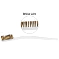 thumbnail image 3 of Uxcell 5PCS 3D Printer Nozzle Brush Brass Wire Toothbrush White 3D Printer Nozzle Cleaning Tool Hot End Cleaning Toothbrush, 3 of 6
