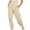 Beige, variant on Fartey Cargo Sweatpants for Women Clearance Funny Print Drawstring Casual Jogger Pants with Pockets Fashion Fall Elastic High Waist Sweatpants Beige S