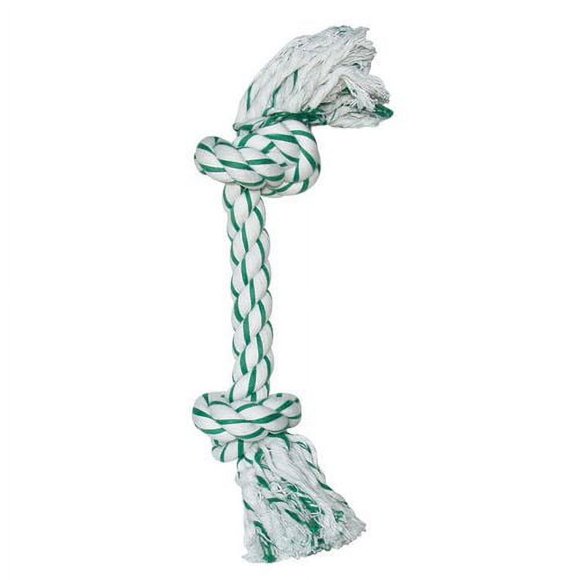 Dogit Jouet pour Chien Os en Corde Nouée à la Menthe, Moyen (26 cm/10 Pouces)