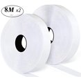 thumbnail image 1 of 20mm Magic Sticker Tape Self Adhesive Extra Strong Double Sided Adhesive with Sticker Pad Fluffy Hook and Loop Fastener White 8Meter 20mm Wide, 1 of 6