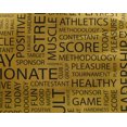 thumbnail image 5 of oneOone Georgette Viscose Medium Blue Fabric Writing Font Craft Projects Decor Fabric Printed By The Yard 42 Inch Wide, 5 of 5