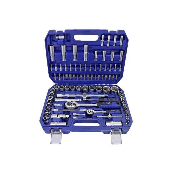 Bluespot Tools 1/2in & 1/4in Metric Socket Set, 94 Piece
