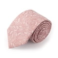 thumbnail image 4 of Jacob Alexander Men's Floral Regular Length Neck Tie - Dusty Rose, 4 of 7