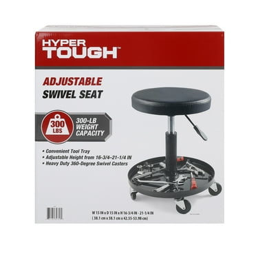 Hyper Tough Black Rolling Automotive Creeper Stool, 300-lb capacity