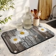 thumbnail image 3 of Large Daisy Board Coffee Drying Mat - Rustic Wooden Plank Design, Fast Drying - Adds Country Chic Decor to Any Kitchen, 3 of 7