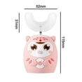 thumbnail image 5 of Cepillo de dientes eléctrico ultrasónico para niños, cabezal de gel de sílice suave, tipo U, 5 of 5