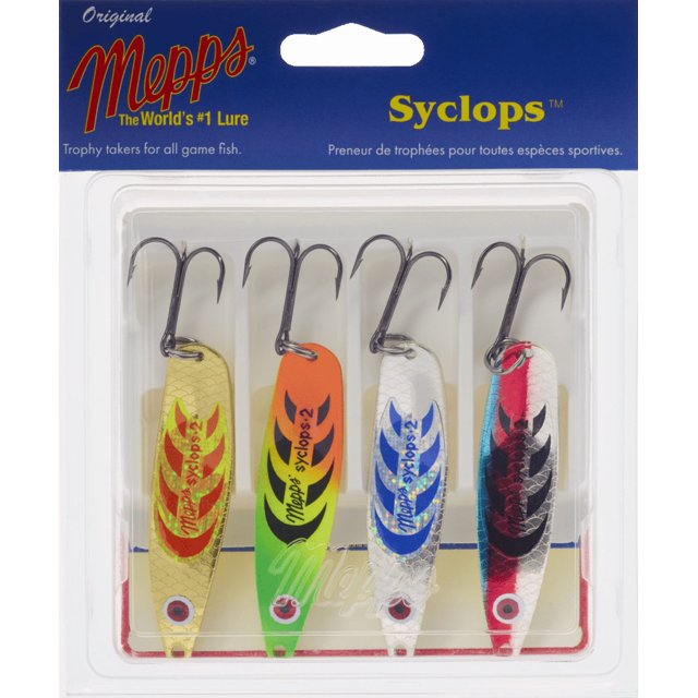 Mepps 4-S-ASST Kit Syclops 4-Pack S assorti