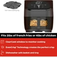thumbnail image 2 of Vortex Plus 6QT ClearCook Air Fryer, Clear Windows, Custom Program Options, 6-in-1 Functions, Crisps, Broils, Roasts, Dehydrates, Bakes, Reheats, from the Makers of Pot, Black, 2 of 5