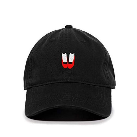 Tech Design Lady Shoes Baseball Cap Embroidered Cotton Adjustable Dad Hat Black