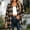 Coffee plaid shacket for women a1, variant on Bzdzmqm Womens Plaid Shacket Collared Long Sleeve Button Down Fall Winter Casual Open Front Loose Fit Tunic Tops for Business Work Office Wear, Purple XL