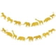 thumbnail image 1 of KAKOWELY 2 banderines para fiesta de cumpleaños, banderines colgantes con temática de animales de la selva, diseño de tigre y elefante para niños (dorado), 1 of 4