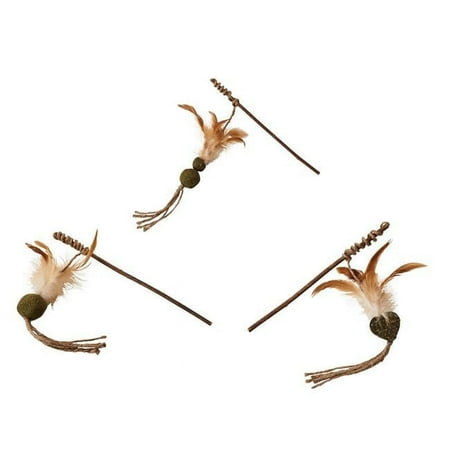 Ethical Products 77483 Spot Natural Silver Vine Teaser Wand Cat Toy Assorted Color