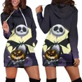 thumbnail image 3 of Vestido con capucha de Jack Skellington, suéter, vestido de moda de Disney, sudadera, vestido con capucha con estampado 3D por todas partes para mujer, 3 of 5