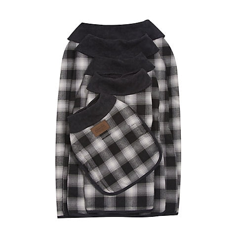 Pendleton Charcoal Ombre Dog Coat Small 