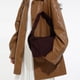thumbnail image 3 of Bolso Bolsos Hobo Hombro Gamuza Sintética para Mujer Compras (Vino) Rojo, 3 of 9
