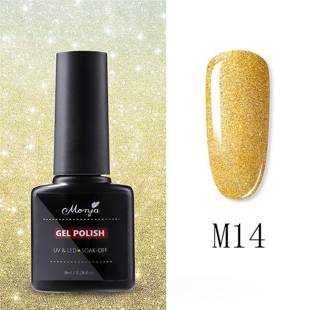 Gel de uñas HUOGUO DIY, 8 ml, UV, LED, color puro, con botella de plástico