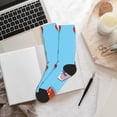 thumbnail image 6 of KLL Sushi Salmon Surfing Print Cool Socks Men's Women's Crew Socks Funny Crazy Novelty Stockings, 6 of 7