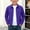 Purple, variant on BXJX Boys Collared Jackets Size 10-12 T, Casual Long Sleeve Zip Up Lightweight Kids Windbreaker Light Blue