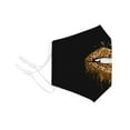 thumbnail image 4 of Face Mouth Nose Mask Cover Protection Reusable Cotton Blend Five Layer Filter Adjustable One Size Unisex Sexy Leopard Lips Design, 4 of 11