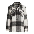 thumbnail image 5 of Jason Maxwell Women's and Women's Plus Size Plaid Button Down Shacket, Sizes S-3X, 5 of 5