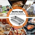 thumbnail image 4 of KFFKFF Set of 4 Steam Table Pans, Dimensions 20.9 x 12.8 x 3.9 Inch, Full Size 13L Deep Food Holder, Stainless Steel Oven Dish, Hotel Pans, Anti-Jam Steam Table Food Tray, 4 of 8