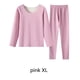 thumbnail image 3 of Sonducket Ropa interior térmica para mujer, 2 uds., cálida, agradable a la piel, gruesa, capa base, vellosa, ropa de invierno, pintura interior, combina conjuntos de ropa Rosado SG Sonducket AP013391-03, 3 of 6