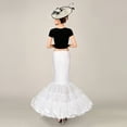 thumbnail image 5 of Women Layered Fishtail Petticoat Underskirt Hoopless Tulle Bridal Crinoline Slip, 5 of 9