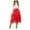 Red, variant on GEWSEY Tulle Skirts for Women, Puffy Skirt Asymmetrical Midi Length Ruffled Tutu Layered Mesh Fairy Skirt (Navy, S)