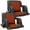 21 inch-2PACK, variant on MOPHOTO Heated Stadium Seats for Bleachers with Back Support, 3 Levels Heating Stadium Seating for Bleachers Seat with Backrest, Armrest, Portable Stadium Chair for Outdoor