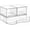 2 Small+1 Wide, variant on PETGLE Clear Stackable Storage Drawers Set of 4, Plastic Organizer Bins for Makeup, Cosmetics, Beauty Supplies,Ideal for Vanity, Bathroom,Cabinet,Pantry Organization