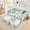 Cyan + MDF, variant on Full‑Size Daybed, Gingham Upholstered 3‑in‑1 Versatile Convertible Sofa Bed with Pull‑Out Trundle & Side Storage Pockets, Ideal for Multiple Room Layouts and Small‑Space Living-Green