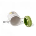 thumbnail image 4 of STP GOODS Italian Herbs Ceramic Storage Jar with Lid 25 fl oz (750 ml) Kitchen Canister Food Storage Container for Food Sugar Spice Organizer Jars, Green and White, 4 of 4