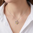thumbnail image 6 of Jewmon 925 Sterling Silver Love Heart Necklace for Women Teens Birthstone Pendant Jewerlry Christmas Jewelry Gifts for Mom Daughter Wife Girlfriend, 6 of 7