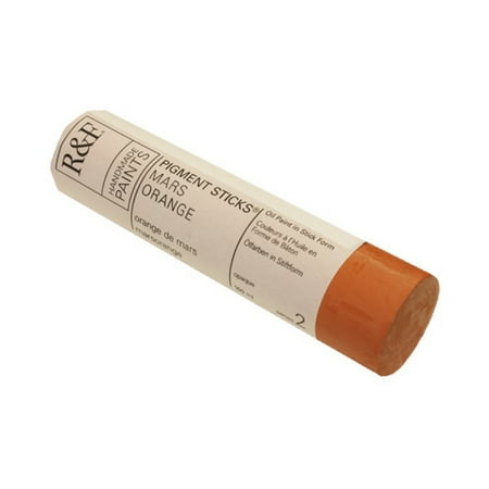 UPC: 0836943003224 | R&F Handmade Paints Pigment Stick 100ml Mars Orange