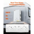 thumbnail image 3 of KFFKFF Chauffe-Eau Portatif au Propane, Chauffe-Eau Extérieur Sans Réservoir 10 L, 68000 BTU 2,64 GPM Eau Chaude Instantanée, avec Ensemble d'Accessoires + Régulateur, 3 of 9