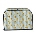 thumbnail image 2 of Lsque Blue White Striped Sunflower Print 2 Slice Toaster Cover , Kitchen Appliance Dustproof Protector , Toaster Protector Dustproof Kitchen Appliance Cover, 2 of 7