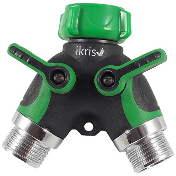 Ikris Garden Hose Splitter 2 Way With Rubberized Comfortgrip Walmart Com Walmart Com