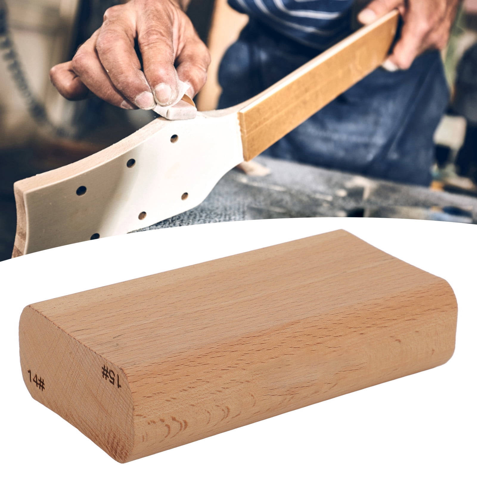 Guitar Wood Radius Sanding Block, Easy To Operate Guitar Radius Sanding Block For Fretboard(7.25 And 9.5 Inch